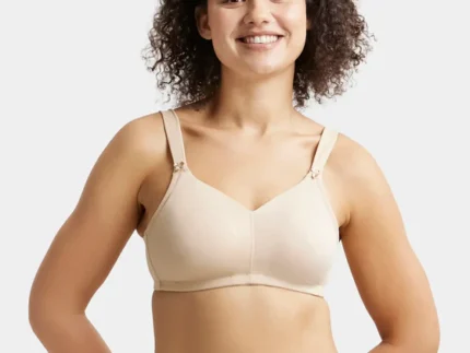 Light Skin Non Padded Soft Touch Microfiber Elastane Stretch Full Coverage Minimizer Bra