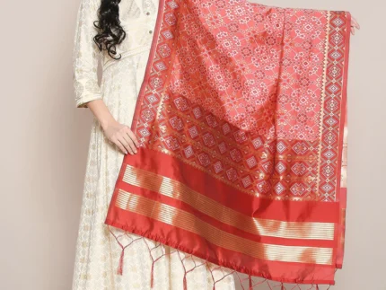 Woven Banarasi Patola Silk Dupatta