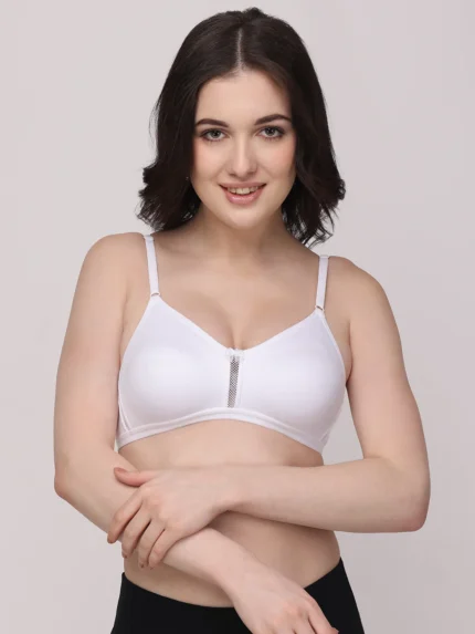 Smoothing T-Shirt Bra-White