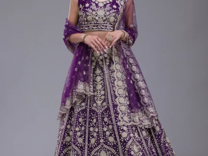 Threadwork Net Readymade Lehenga