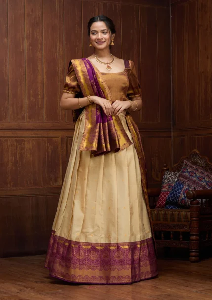 Banarasi Semi-Stitched Lehenga