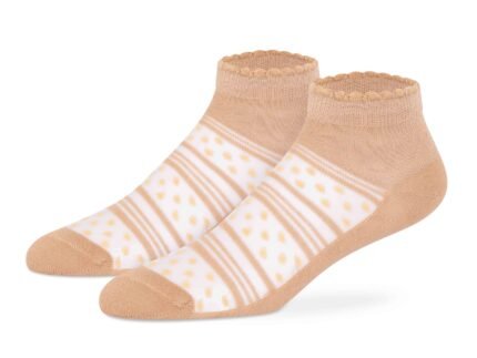 Combed Cotton Casual Low-Cut Net Socks