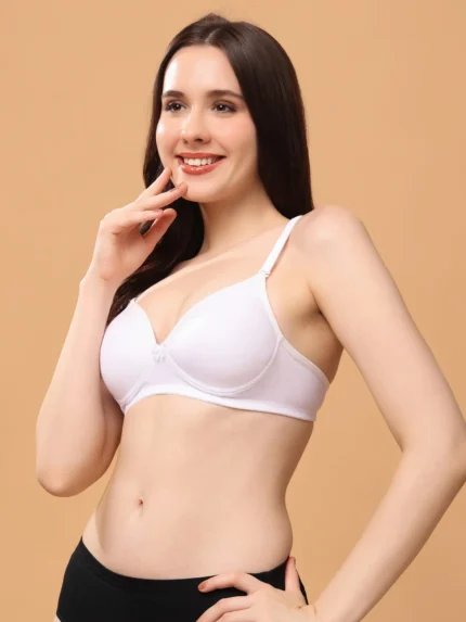 Women's Non-Wired Medium Coverage  Convertible-Straps T-Shirt Bra