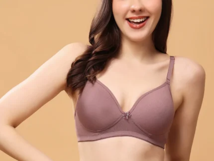 Wood Non-Wired Medium Coverage Convertible-Straps T-Shirt Bra