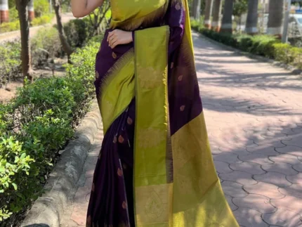 Banarasi Silk Zari Woven Jacquard Saree For Festive Glamour Festive Wear
