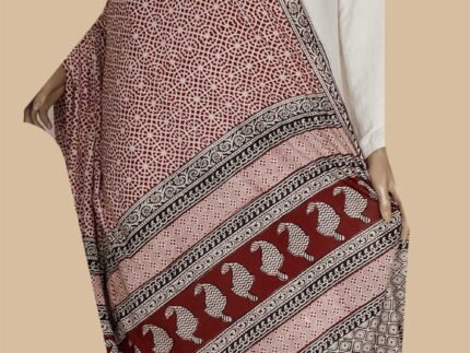 Maroon Bagh Cotton Dupatta