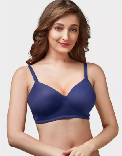 Blue Women Full Coverage Non Padded Bra