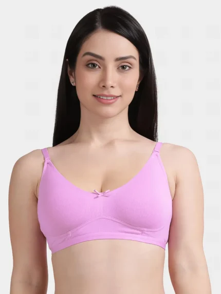 Susie Pastel Lavender Solid Full Coverage Moulded Everyday Bra