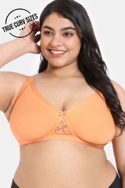 True Curv Double Layered Non Wired Full Coverage Super Support Bra